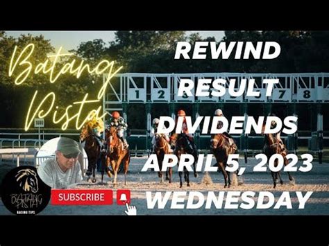 MMTCI RACE REWIND RESULTS AND DIVIDENDS OF .